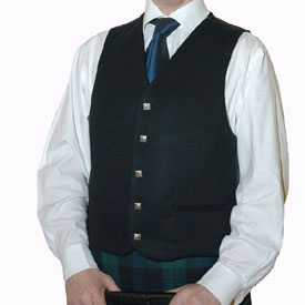 Black Argyll Waistcoat